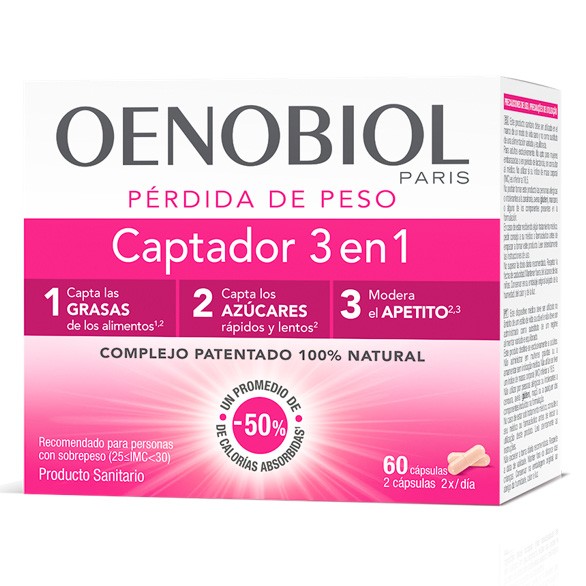 Oenobiol captador 3 en 1 60 cápsulas